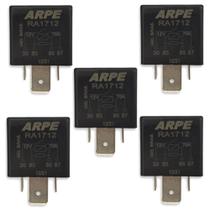 Kit 5 Rele Auxiliar RA-1712 4 Pinos 12v 70 Amperes Linha Gm