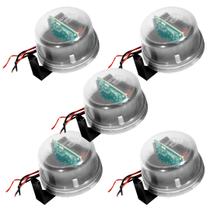 Kit 5 rele fotocelula temp 2x1 corujao qr50m qualitronix