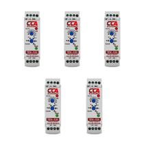 Kit 5 rele tempo multi tev-e-10h-220v - 0,3 seg ate 10 horas Kit 5 rele tempo multi tev-e-10h-220v - 0,3 seg ate 10 horas