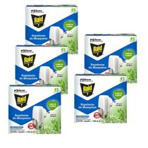 Kit 5 Repelente Elétrico Raid + Refil 45 Noites 25ml