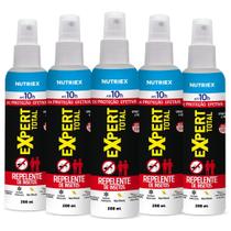 Kit 5 Repelente Spray Expert Total 10h Proteção 200ml Nutriex Kit 5 Repelente Spray Expert Total 10h Proteção 200ml Nutriex