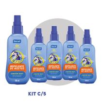 Kit 5 Repelentes Spray Infantil Kids Mosquitos Baruel 100ml