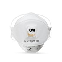 Kit 5 respirador descartavel 3m 9322-br com valvula ca 30594