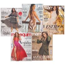 Kit 5 Revistas de Moda Manequim Edição Especial Festa Plus