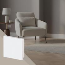 Kit 5 Rodapés de Poliestireno Arquitech 50007 Liso 7cm 2,40m Branco