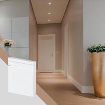 Kit 5 Rodapés de Poliestireno Arquitech 51010 Frisado 10cm 2,40m Branco