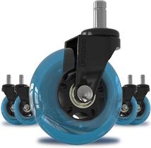 Kit 5 Rodas Para Cadeira De Escritório Pino 11mm Anti Risco Kit 5 Rodas Para Cadeira De Escritório Pino 11mm Anti Risco