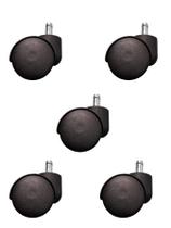 Kit 5 Rodinhas Rodízios Para Cadeira Escritório