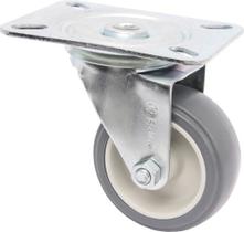 Kit 5 Rodizio Girat. Roda 3pol. Pvc Placa Base 60kg Por Roda Kit 5 Rodizio Girat. Roda 3pol. Pvc Placa Base 60kg Por Roda