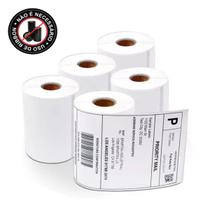 Kit 5 Rolos Com 200 Etiquetas Térmica 100x150 10x15 Serrilha Kit 5 Rolos Com 200 Etiquetas Térmica 100x150 10x15 Serrilha