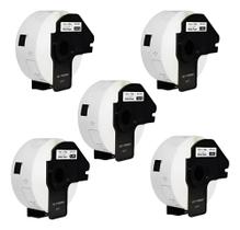 Kit 5 Rolos Etiqueta Dk 1201 Compativel Brother Com Suporte Kit 5 Rolos Etiqueta Dk 1201 Compativel Brother Com Suporte
