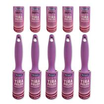 Kit 5 Rolos Multi Tira Pelos Adesivo De Roupas Com Refis