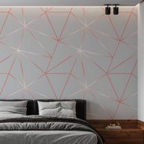 Kit 5 Rolos Papel De Parede Adesivo Zara Cinza Claro 3,0M Kit 5 Rolos Papel De Parede Adesivo Zara Cinza Claro 3,0M