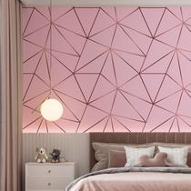 Kit 5 Rolos Papel De Parede Adesivo Zara Rosa 3,0M Kit 5 Rolos Papel De Parede Adesivo Zara Rosa 3,0M