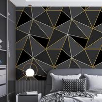 Kit 5 Rolos Papel De Parede Adesivo Zara Tons De Preto 3,0M Kit 5 Rolos Papel De Parede Adesivo Zara Tons De Preto 3,0M