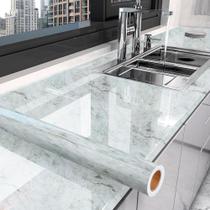 Kit 5 Rolos Papel Parede Lavavel HD Marmore Cinza Lua (10m) Kit 5 Rolos Papel Parede Lavavel HD Marmore Cinza Lua (10m)