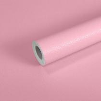 Kit 5 Rolos Papel Parede Lavavel HD Textura Casca Rosa Claro