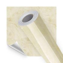 Kit 5 Rolos Papel Parede Lavavel Marmore Travertino Bege 10m Kit 5 Rolos Papel Parede Lavavel Marmore Travertino Bege 10m