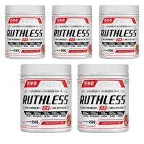 Kit 5 Ruthless 2.0 Pré-treino Sabor Morango 5x250g FNB Sport Nutrition