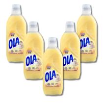 Kit 5 Sabão Liquido Ola Bebê Com Extratos Naturais de Camomila e Erva Doce 500ML cada