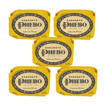 Kit 5 Sabonete em Barra Lima da Pérsia Glicerina Óleo de Palma Phebo 90g Kit 5 Sabonete em Barra Lima da Pérsia Glicerina Óleo de Palma Phebo 90g