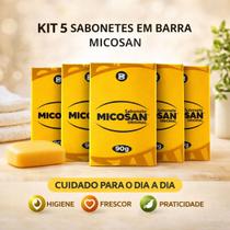 Kit 5 Sabonetes Micosan Original 90g Clareador Ideal Para Sua Rotina
