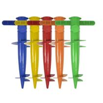 Kit 5 Saca Areia Fixador Âncora Suporte Guarda Sol E Vara De Pesca Praia Verão Camping Cores Variada