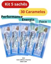 Kit 5 Sachê com 6 Caramelo Focus Energy Foco