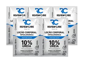 KIT 5 Sachê Loção Hidratante Corporal Pele Seca 10% Ureia Com Perfume 8g Review Care