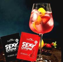 Kit 5 sachê sexy drink pó mágico sache 1g hot flowers