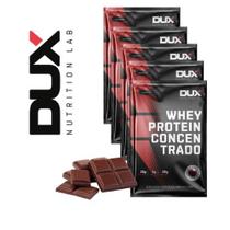 Kit 5 Sachês Whey Protein Concentrado Sabor Único Chocolate - Dux Nutrition