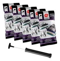 Kit 5 Saco A Vácuo Organizar Roupa Viagem Edredom 60 X 80 + Bomba Sucção