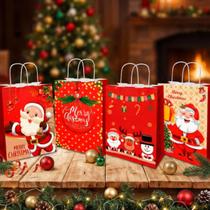 Kit 5 Sacola Papel Kraft Natal Presente Natal 33x26x11cm Sacola De Papel Natalino Natal Papai Noel Kit 5 Sacola Papel Kraft Natal Presente Natal 33x26x11cm Sacola De Papel Natalino Natal Papai Noel