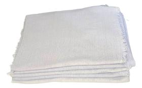 Kit 5 Sacos De Pano De Chão Alvejado Multiuso Para Limpeza Tamanho SG