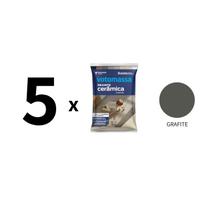 Kit 5 Sacos De Rejunte Cerâmica Votomassa Grafite 1Kg Kit 5 Sacos De Rejunte Cerâmica Votomassa Grafite 1Kg