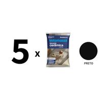 Kit 5 Sacos De Rejunte Flex Votomassa Preto 1 Kg