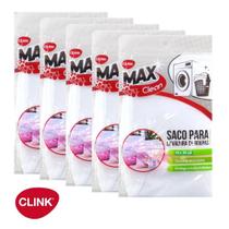 Kit 5 Sacos Para Roupa Intima Máquina Lavar Tecido Delicado 40x50Cm - Clink