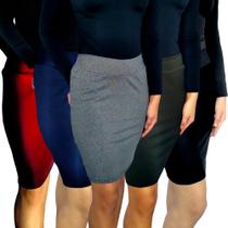 Kit 5 Saias Femininas Lápis Moda Evangélica Cós Lisas Cores Sortidas Suplex Pp ao Plus Size Kit 5 Saias Femininas Lápis Moda Evangélica Cós Lisas Cores Sortidas Suplex Pp ao Plus Size