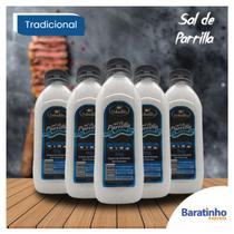 Kit 5 Sal Parrilla Tradicional 500g Para Churrasco Saladão