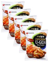 Kit 5 Salgadinho Coreano De Arroz U-Gua Com Syrup 80G - Nong Shim Co.