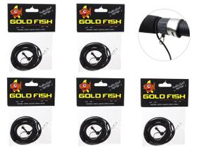 Kit 5 Salva Varas De Pesca Cordão De Segurança - Gold Fish