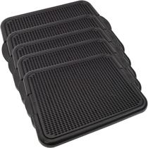 Kit 5 Sanitário Canino Higiênico Toalete Pipi Dog Xixi Educador Tapete Plástico Black
