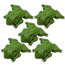 Kit 5 Sapos De Borracha Realista Pegadinha Decoração Susto Kit 5 Sapos De Borracha Realista Pegadinha Decoração Susto