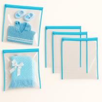 Kit 5 Saquinhos Organizadores Multiuso G Com Zíper Para Viagem Saída Maternidade Documentos Kit 5 Saquinhos Organizadores Multiuso G Com Zíper Para Viagem Saída Maternidade Documentos