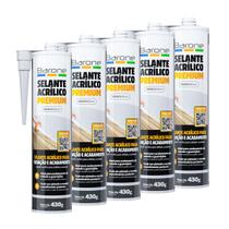 Kit 5 Selantes Cola Acrílica Para Vedação Premium Barone 430g Kit 5 Selantes Cola Acrílica Para Vedação Premium Barone 430g