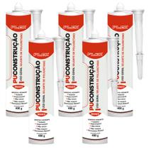 Kit 5 Selantes PU 40 PU Construção Uso Geral Selante de Poliuretano Adesivo Vedante Cibra Flex