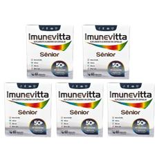 Kit 5 Sênior 50+ Imunevitta 23 Nutrientes 60 Caps. Kit 5 Sênior 50+ Imunevitta 23 Nutrientes 60 Caps.