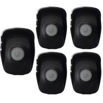 Kit 5 Sensor Presença Ilumi Externo 180º 5604 Automático Segurança Casa Loja Escritório Instalação