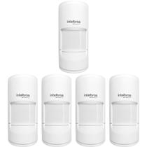 Kit 5 Sensores Alarme Com fio Infra Pet 20 Kg IVP 5001 PET Intelbras