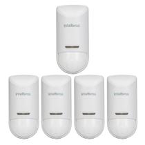 Kit 5 Sensores Alarme Infra Pet 15 Kg Com Fio Interno IVP 5000 LD Intelbras